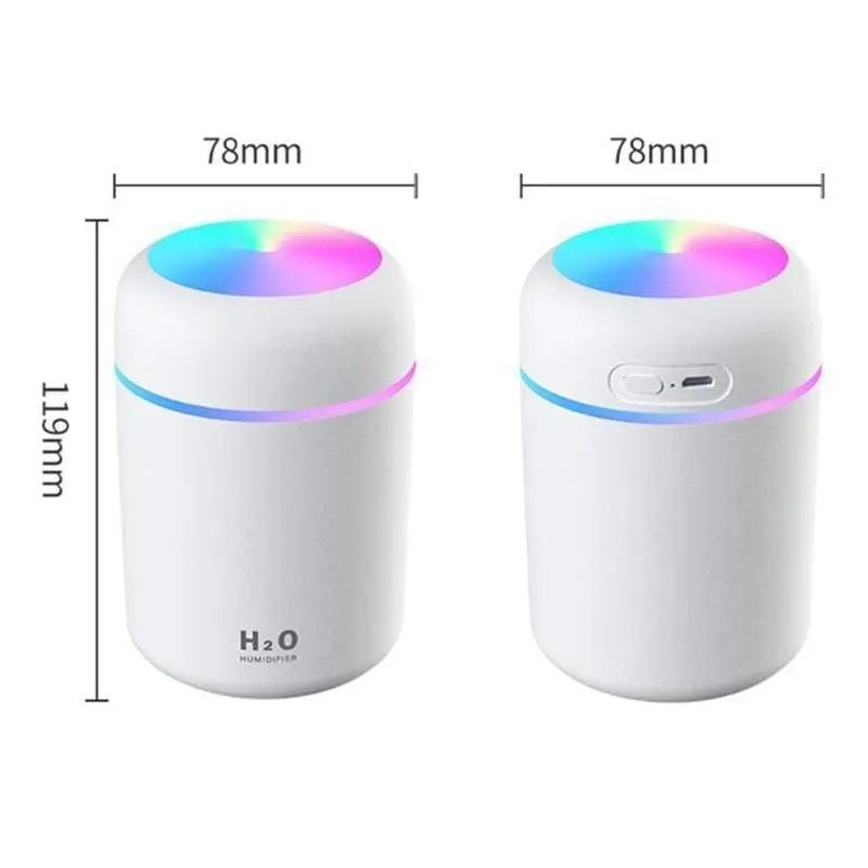 Humidificateur portable H2O Mini 300 ml avec lumière LED